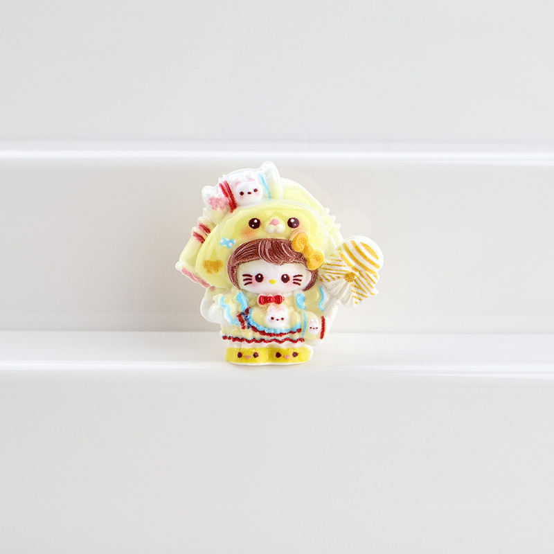树脂小配件立体糖果喵喵卡通可爱手工diy自制饰品配件奶油胶材料|undefined