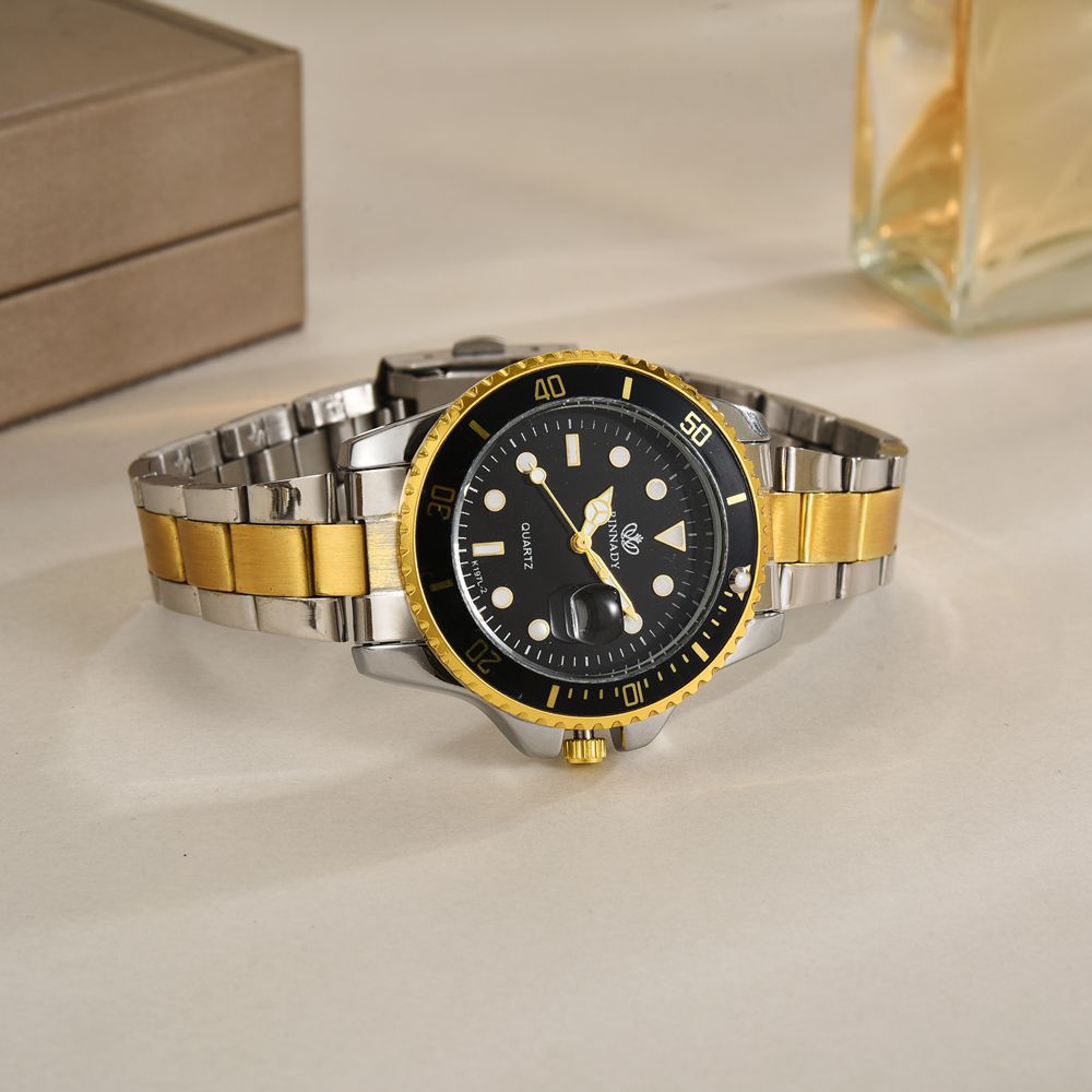 Green Ghost Black Ghost Water Ghost Series Relojes impermeables de moda Pareja Cinturón de acero Reloj automático no mecánico para hombres y mujeres del mismo estilo