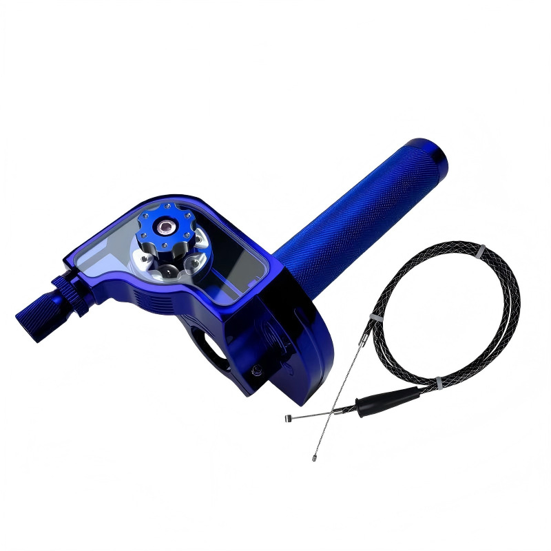 New off-road motorcycle throttle handle with visible throttle, CNC Gatling third-generation twist throttle, cross-border supply