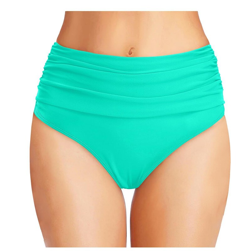 Amazon 2025 multi-color bottom high waist basic bikini split swimsuit briefs new swimming trunks manufacturers