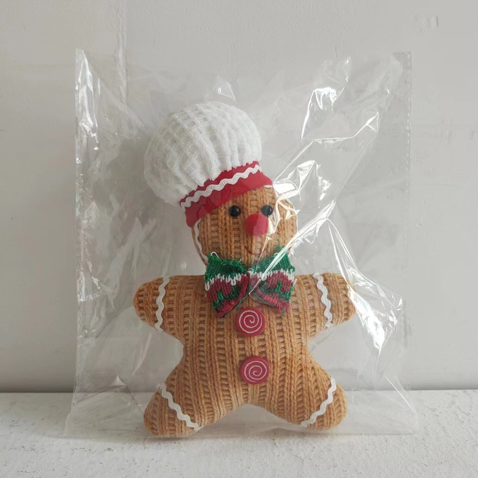 160g Weight Hanging Ornaments Event & Party Supplies 1 Piece Quantity Party, Festival Occasion Polyester Material Christmas Festival Gingerbread Pattern Cute Style Christmas Cute Gingerbread Polyester Party Festival Hanging Ornaments 10