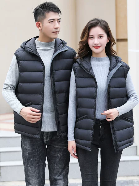 Autumn and Winter down Cotton Vest Team Workwear Printed Volunteer Outdoor Unisex Wholesale Sports Outdoor