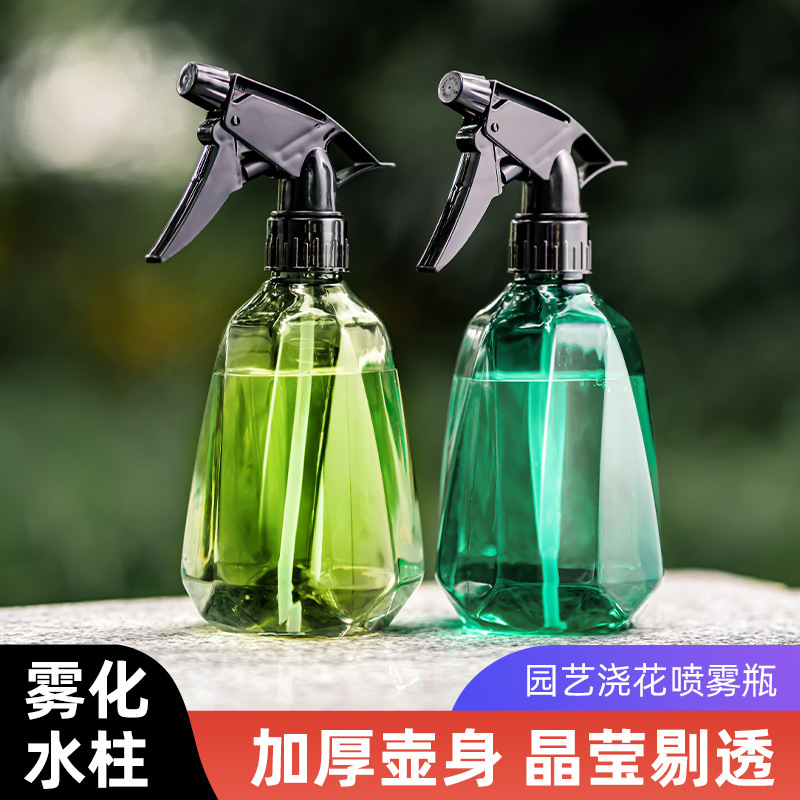 批发500ML手压式园艺浇花喷雾瓶 微景观壶 多肉喷壶 小型盆栽适用