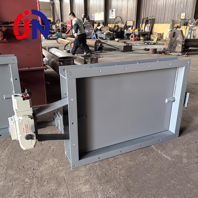 厂家定制圆口气动风门 矩形多叶手动翻板阀 烟气碳钢电动通风蝶阀