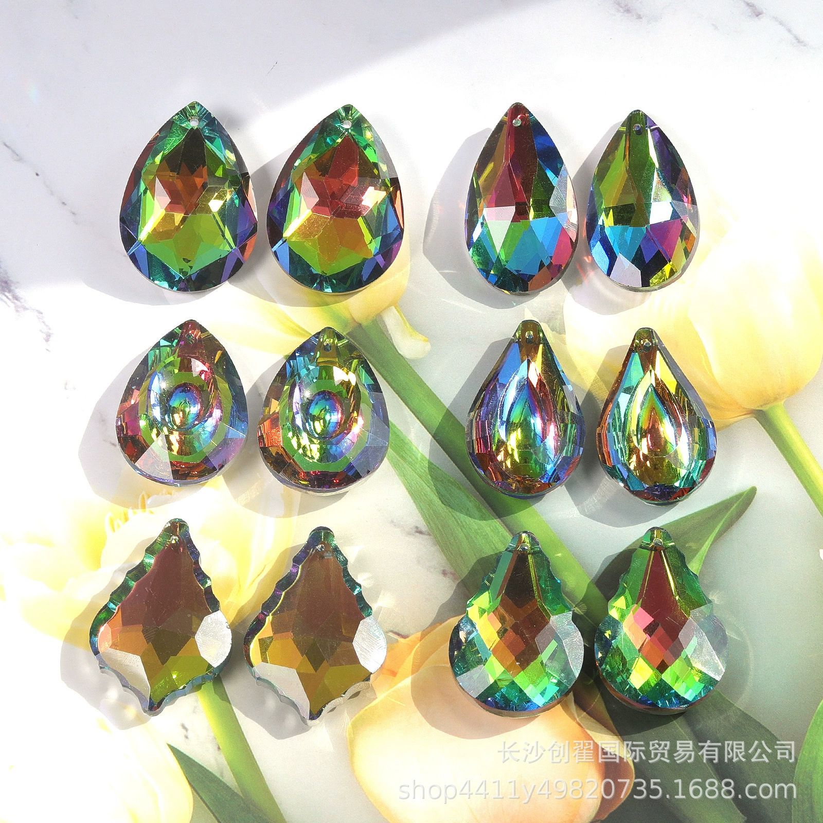 Серебряный кулон, стеклянные серьги, аксессуары