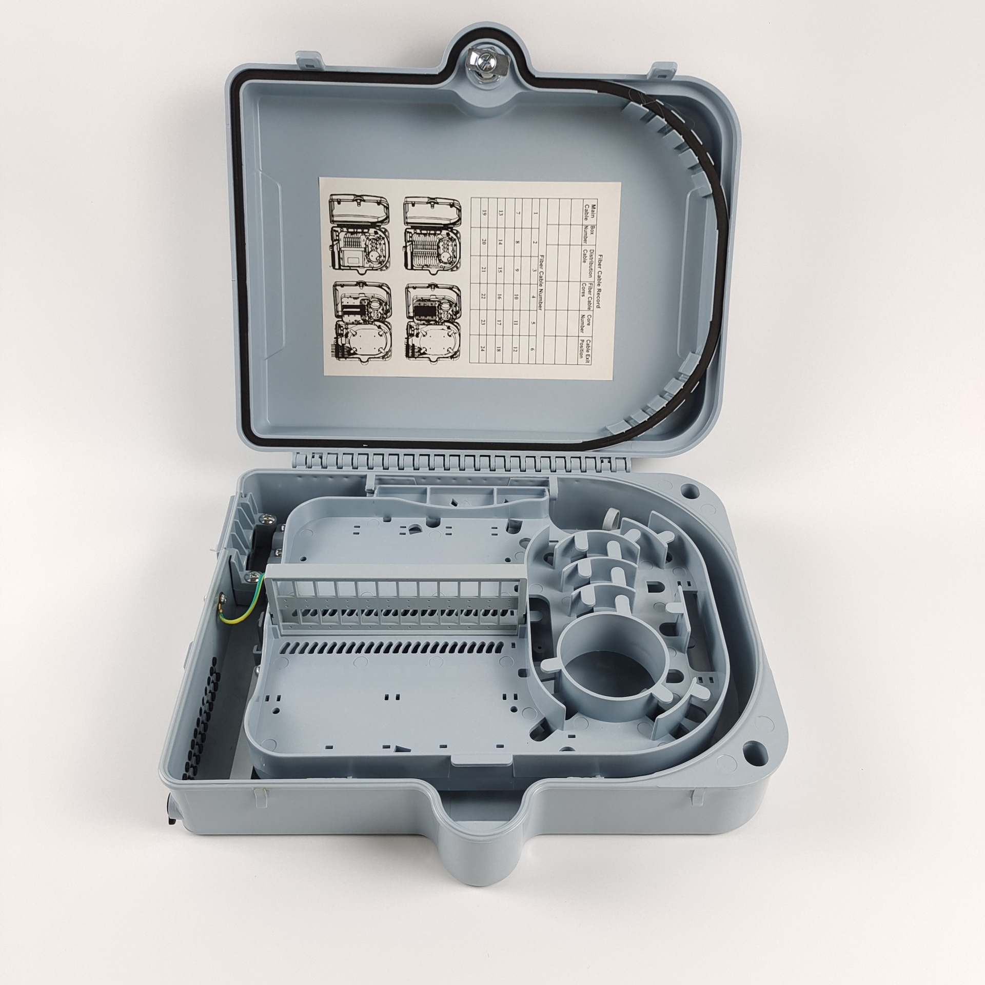 NAP盒FDB光纤分线箱GPON EPON终端盒光缆接线盒ABS16芯分纤箱FTTH