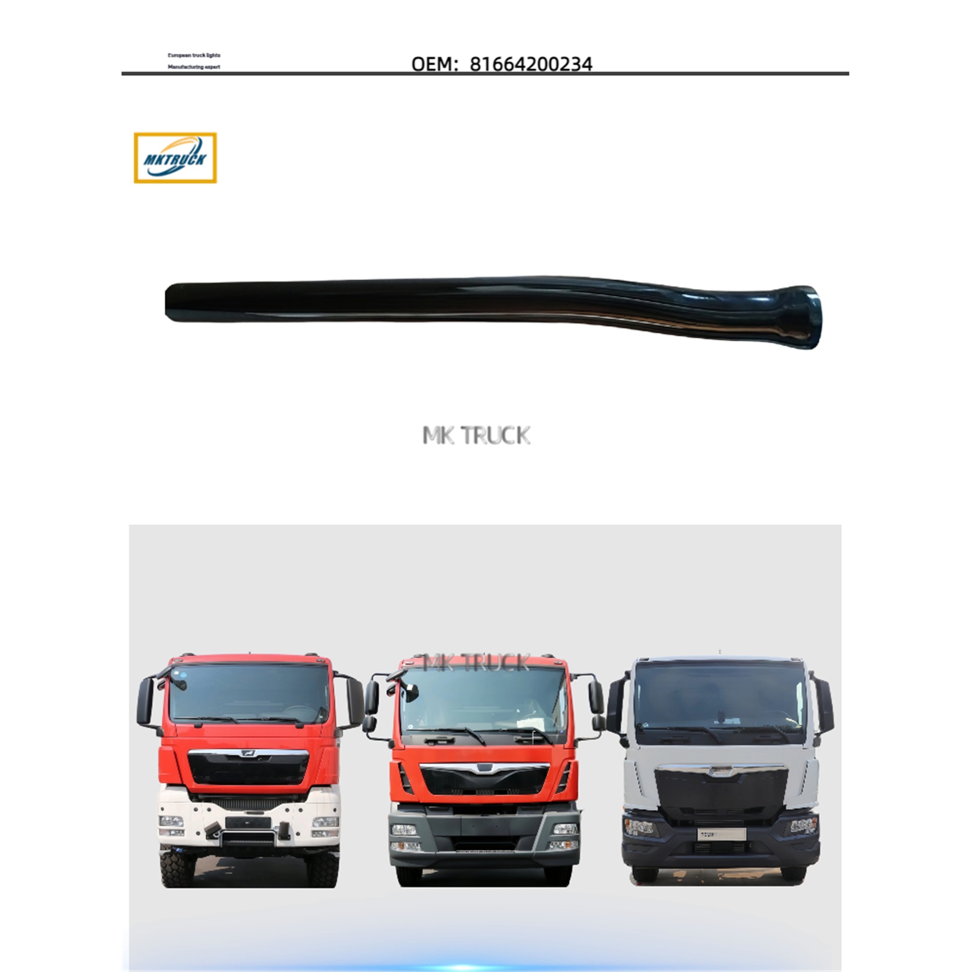 Soporte de guardabarros delantero de la rueda trasera 81664200234 para MAN TGS TGX TGA Accesorios de camiones