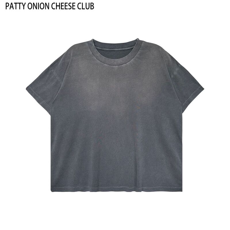 Upgraded Fabric Is Softer and More Comfortable, Ultra-Thin, Washed and Distressed, Remake Short-Sleeve Shirt, 110 Grams