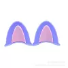 Cat ear purple flour