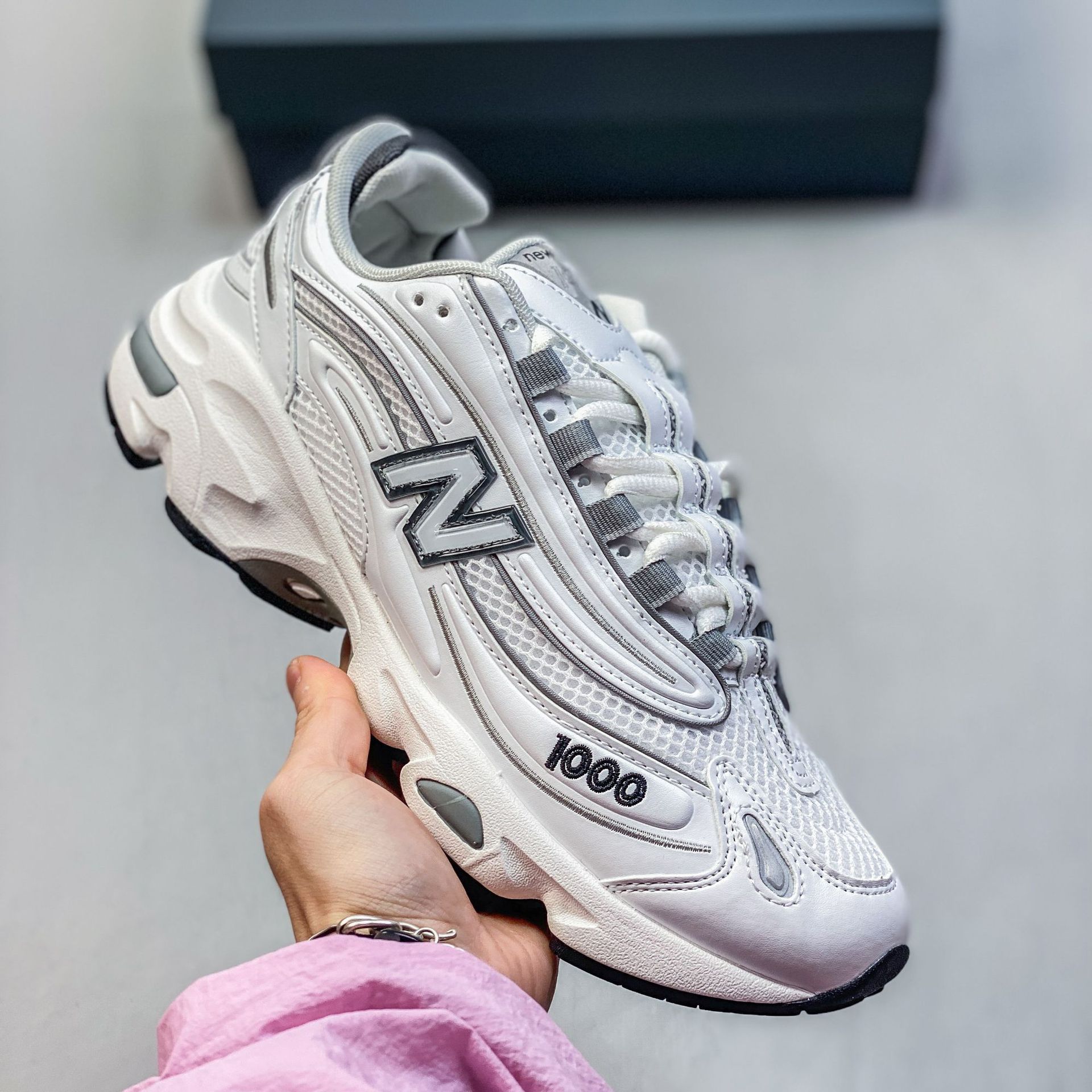 Zapatos para hombres y mujeresnb1000 verano zapatos de correr zapatos de suela gruesa zapatos de pareja zapatos deportivos casuales resistentes