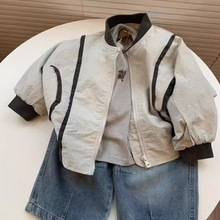 男童夹克衫外套春秋季2025新款韩版儿童宝宝洋气百搭棒球服上衣