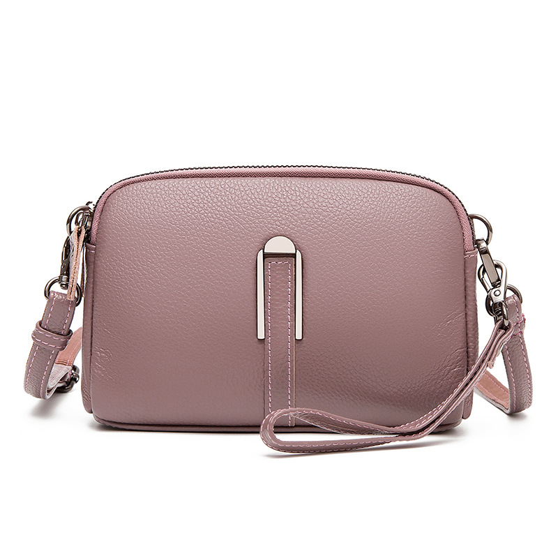 Genuine Leather Women's Shoulder Bag 2025 New Fashion Versatile Casual Clutch Wholesale Top Grain Cowhide Crossbody Bag - Thumbnail 7