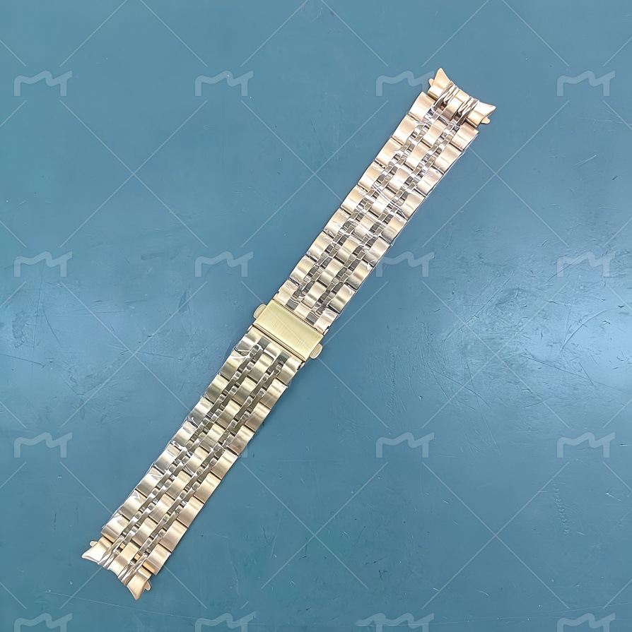 Adecuado para Samsung Galaxy watch5 siete plantas correa de acero inoxidable nuevo watch6 siete cuentas hebilla plana correa de reloj