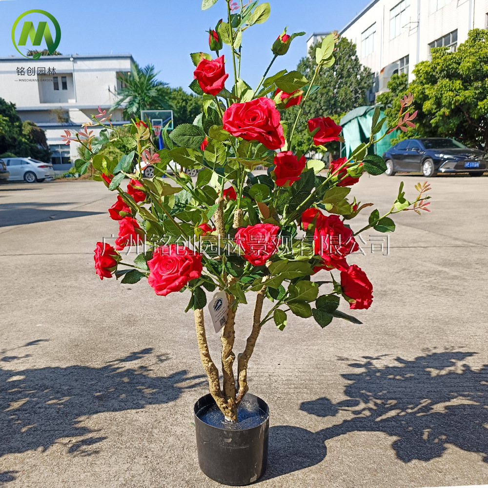 Simulación de plantas verdes, plantas en macetas, árboles de rosas, muebles para el hogar, fotografía de bodas, accesorios, decoración, fabricantes de plantas en macetas de rosas