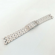 适配杜鲁尔T099407A表带钢带T099精钢表链实心不锈钢手表钢链21mm