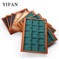 水曲柳戒指耳釘盤陳列櫃檯展示道具珠寶收納盤飾品手鐲展示盤批發