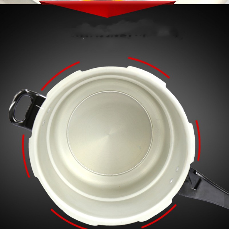 Jinxi aleación de aluminio oxidación olla a presión doble fondo a prueba de explosiones estufa de gas Cocina de Inducción olla a presión olla de presión doméstica al por mayor