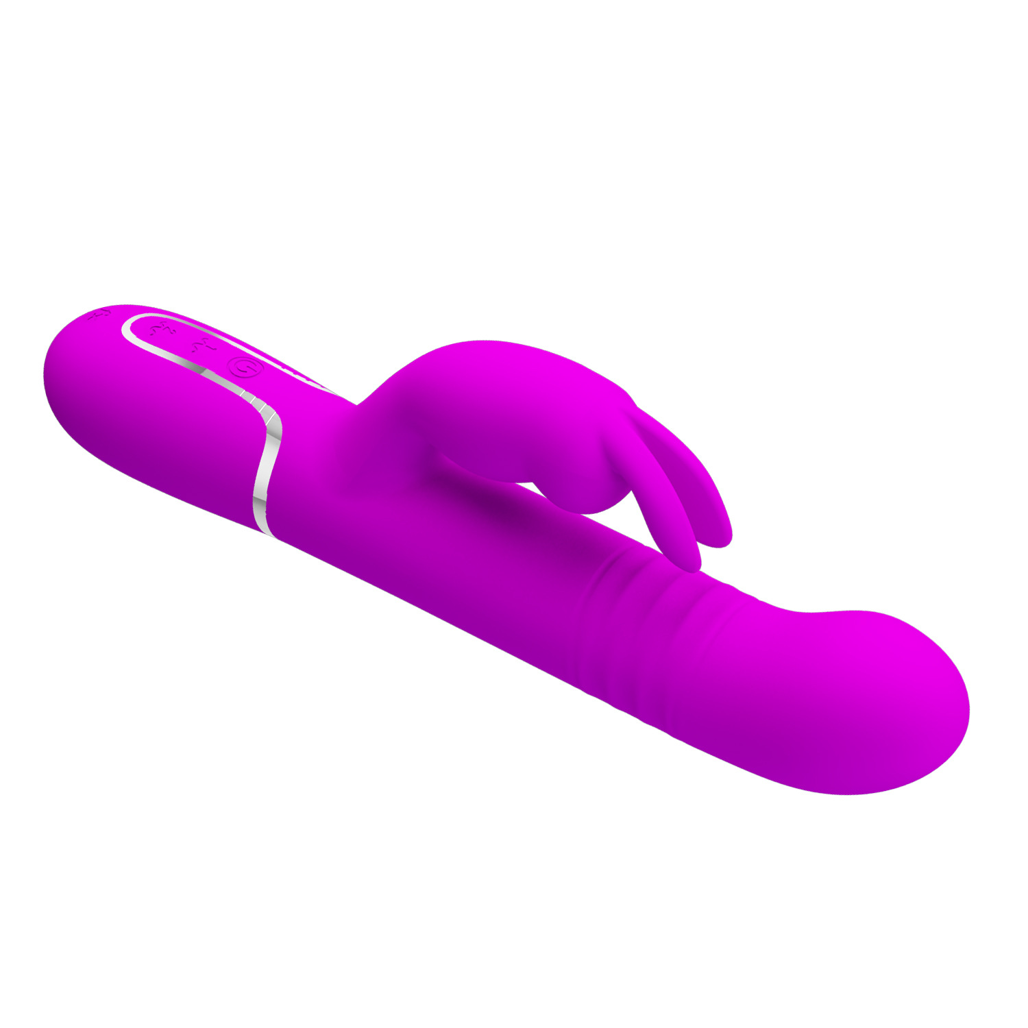 Rabbit Vibrator Multi-frequency Rotating Bead Telescopic Massager_voghion.com