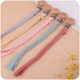 Baby products rainbow Beech pacifier clip baby creative handmade cotton woven pacifier anti-chain New