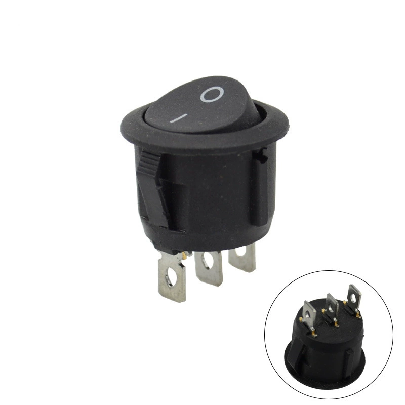 KCD1-105 круглый судовой переключатель двухконтактный 2-контактный 3-контактный 3-уровневый KCD1 отверстие 20 мм водонепроницаемый источник питания