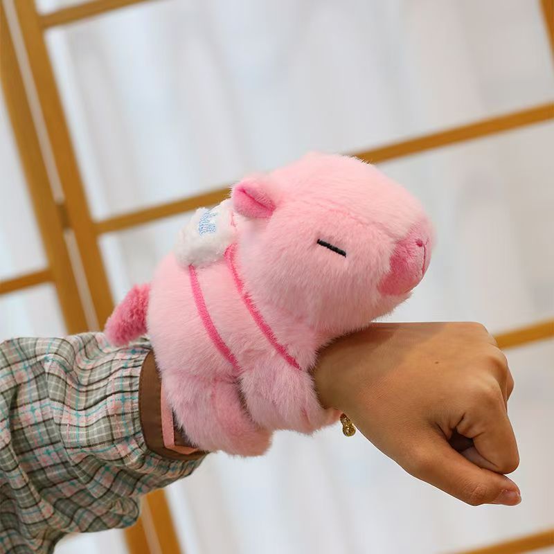 Pulsera de anillo de papa de dibujos animados transfronterizos regalo para niños muñecos de cerdito juguetes de peluche para bodas muñecos de trapo al por mayor