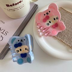 抓夹凯蒂猫醋酸卡通多巴胺发卡kitty发抓发夹跨境款配饰甜美发饰