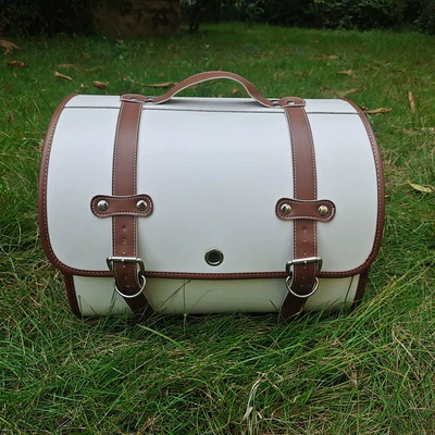 Storage Car Rear Seat Bag – Motorcycle trunk - a6-large-matching-base-plate-white-and-yellow-1-piece