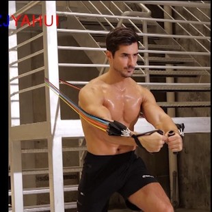 New product suit TPE11 piece pull rope women's pull belt latex elastic rope fitness resistance suit manufacturers
