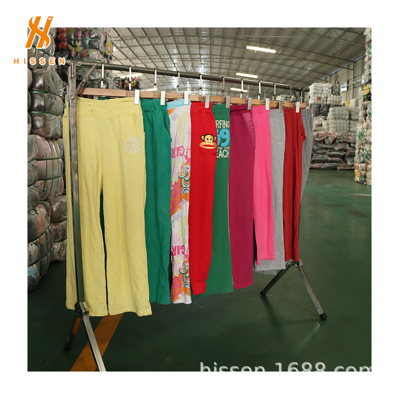 外贸二手工厂批发女士休闲长裤used ladies casual pants出口印尼