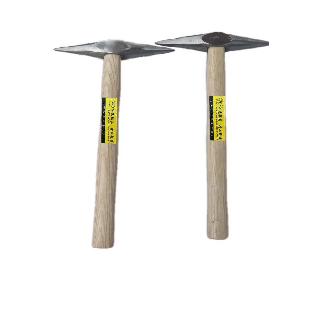 厂家批发木柄双尖电焊锤尖嘴敲渣防滑尖头轻便碳钢锤头电焊专用