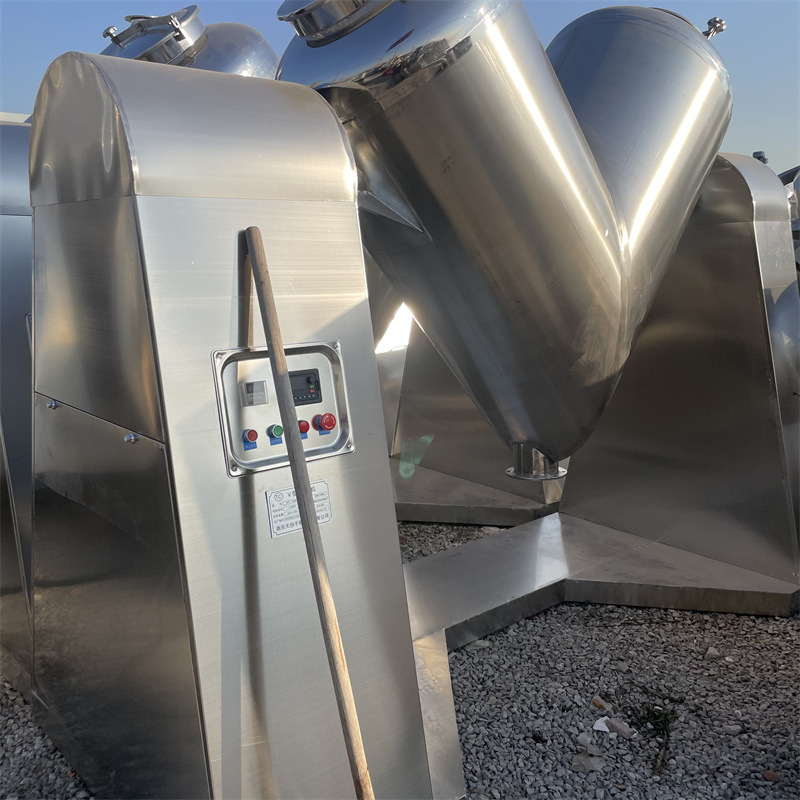 销售二手不锈钢V型混合机  立式颗粒混合设备  化工工业混料机