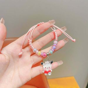 Linda niña nueva pulsera de princesa de dibujos animados niños Anna Aisha colgante pulsera cadena de joyería para niñas de nicho