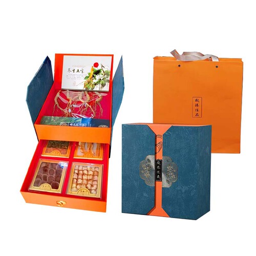 Changbai Mountain Ginseng Five-Item Gift Box: Deer Antler Slices, Deer Penis Slices, Ginseng Flower & Lingzhi Slices, Wild-Grown Ginseng – Wholesale New Year Gift Options