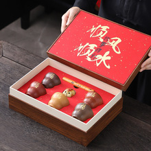 文创紫砂主人茶杯套装中式高档礼盒装送领导节日礼品定制LOGO