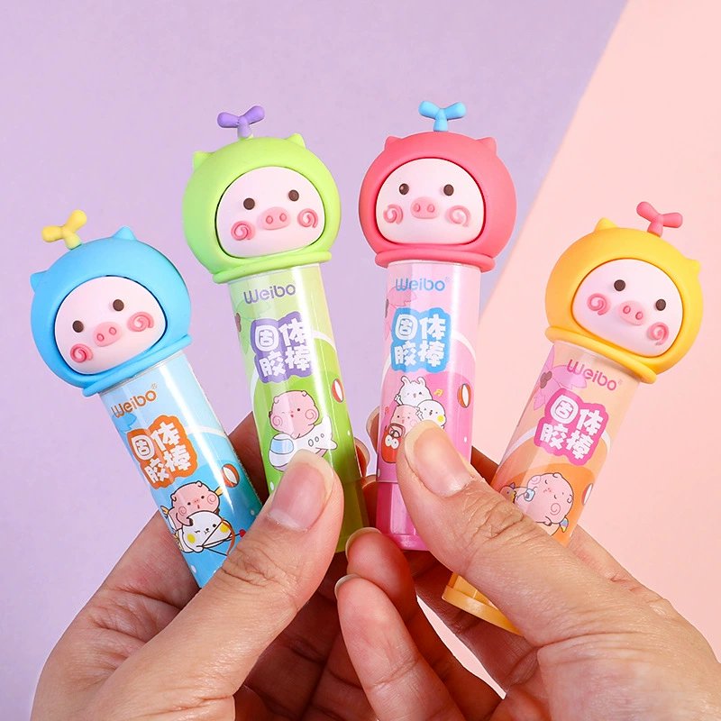Учебная/Студенческая мультяшная клейкая масса высокой вязкости Handmade piglet творческий детский DIY прочный ПВА твердый резиновый продукт