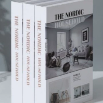 Декоративная складная поддельная книга, проп Nordic imitation, современный английский стиль, 27×17×4 см