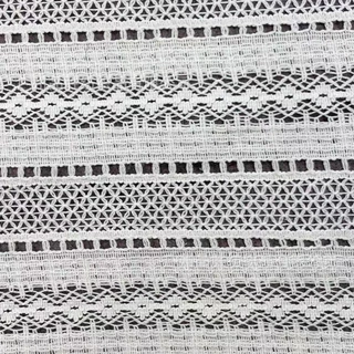 欧美针织经编镂空条纹米字蕾丝花边服装童装面料满幅lace fabric