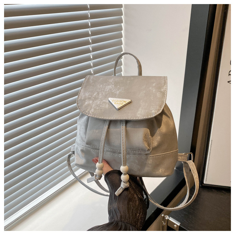 360g Weight Sewing Thread Fashion Element Flip Cover Closure Type Double Shoulder Straps Strap Type Functional Backpack Bags Type Casual Occasion Nylon Material Women's Backpack Backpack Solid Color Pattern All Seasons Season Women's Gender Elegant, Preppy Style Style Square Shape Solid Color Casual Women's Backpack Functional Backpack 19
