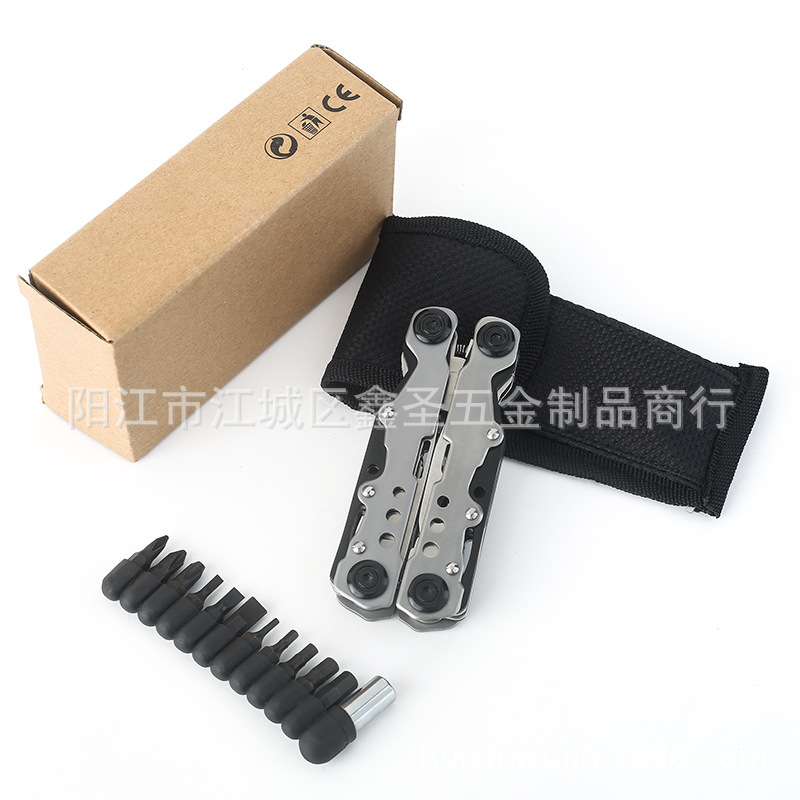 便携多用钳子户外工具钳组合多用刀工具钳汽车日用折叠钳新底骨钳