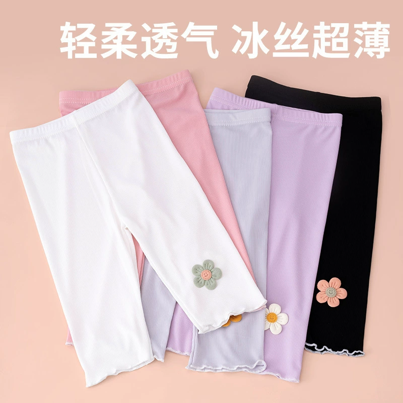 Leggings, thin children's silk trousers