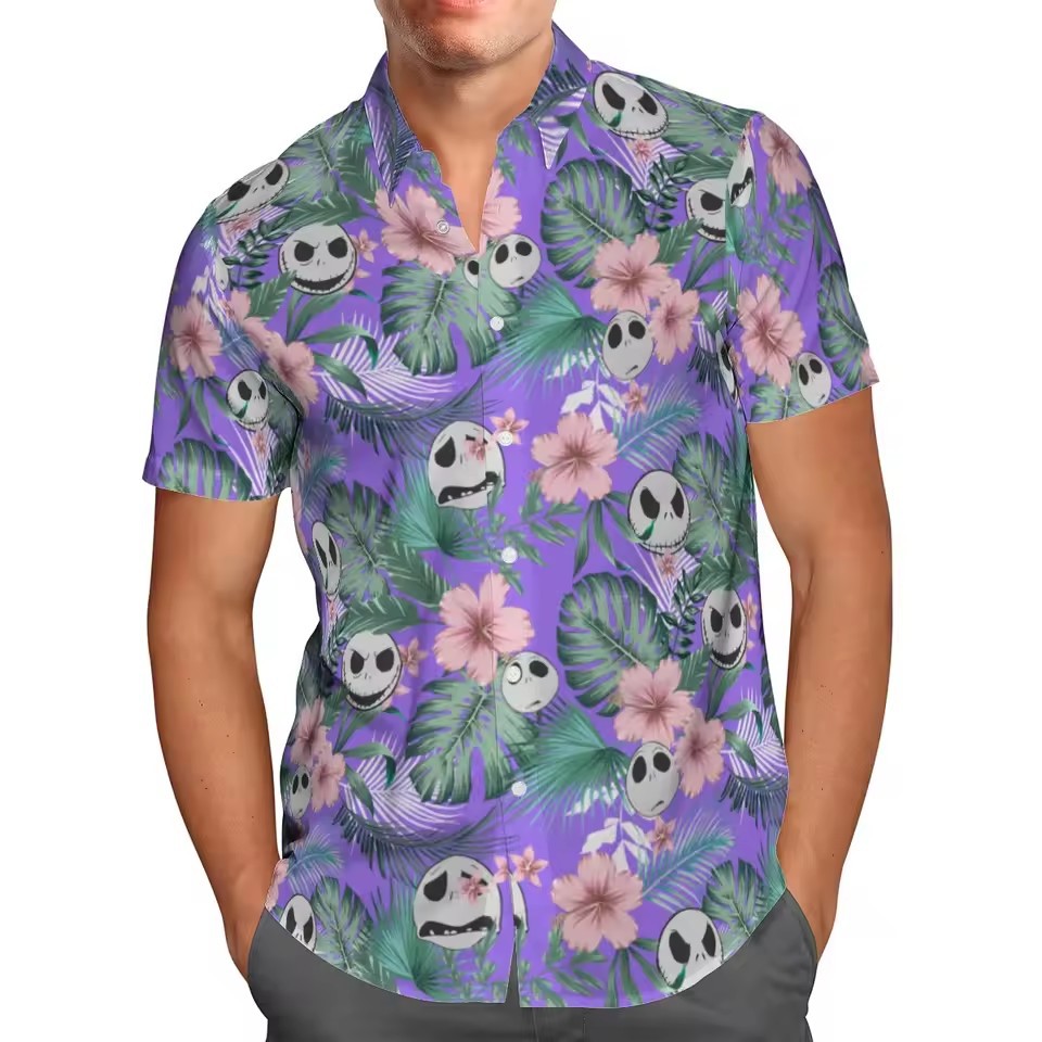 2024 venta caliente 3D impresión digital para hombres verano casual todo-fósforo vacaciones suelta camisa de un solo pecho de manga corta en stock