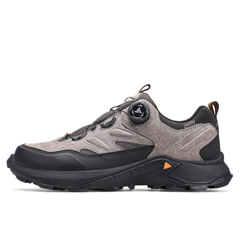 Zapatos de senderismo al aire libre Hantu, hebilla giratoria para mujer, zapatos todoterreno antideslizantes ligeros, amortiguadores resistentes al desgaste, zapatos deportivos impermeables, zapatos de senderismo