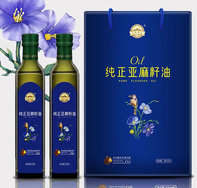 方瓶亚麻籽油