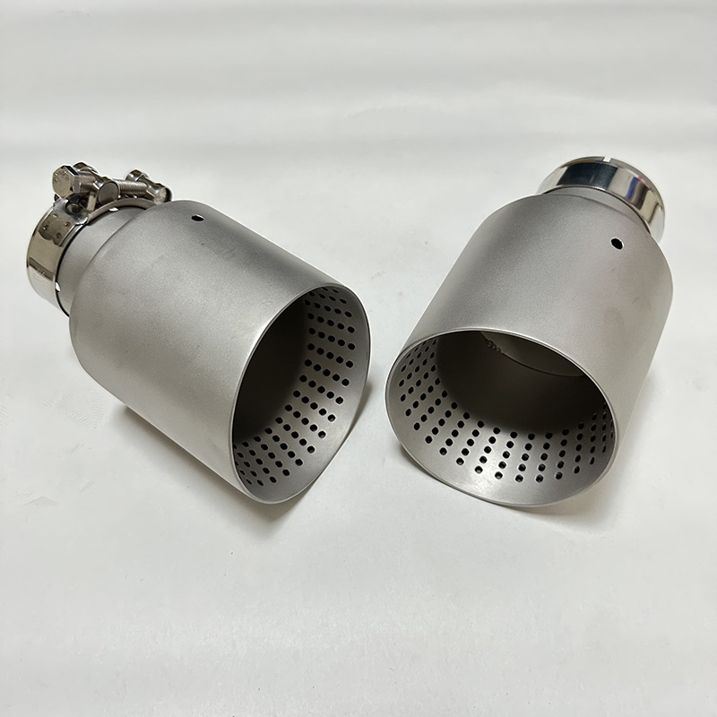 Mesh-matte modified universal stainless steel exhaust pipe tailpipe silencer, direct supply from the manufacturer, mesh tailpipe