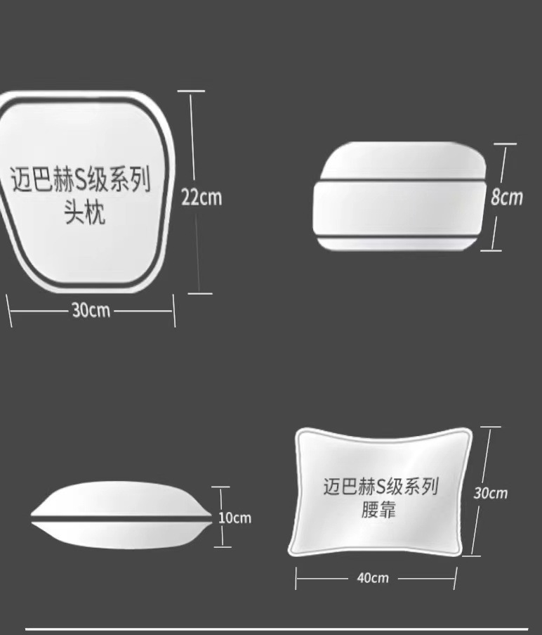 Car Headrest, New Energy All-In-One Sports Seat Headrest, Neck Pillow, Lumbar Support Pillow, Byd Jijijing Lynk & Co