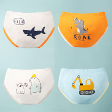 男童三角裤儿童透气三角卡通内裤小男孩童裤批发不夹屁屁跨境短裤