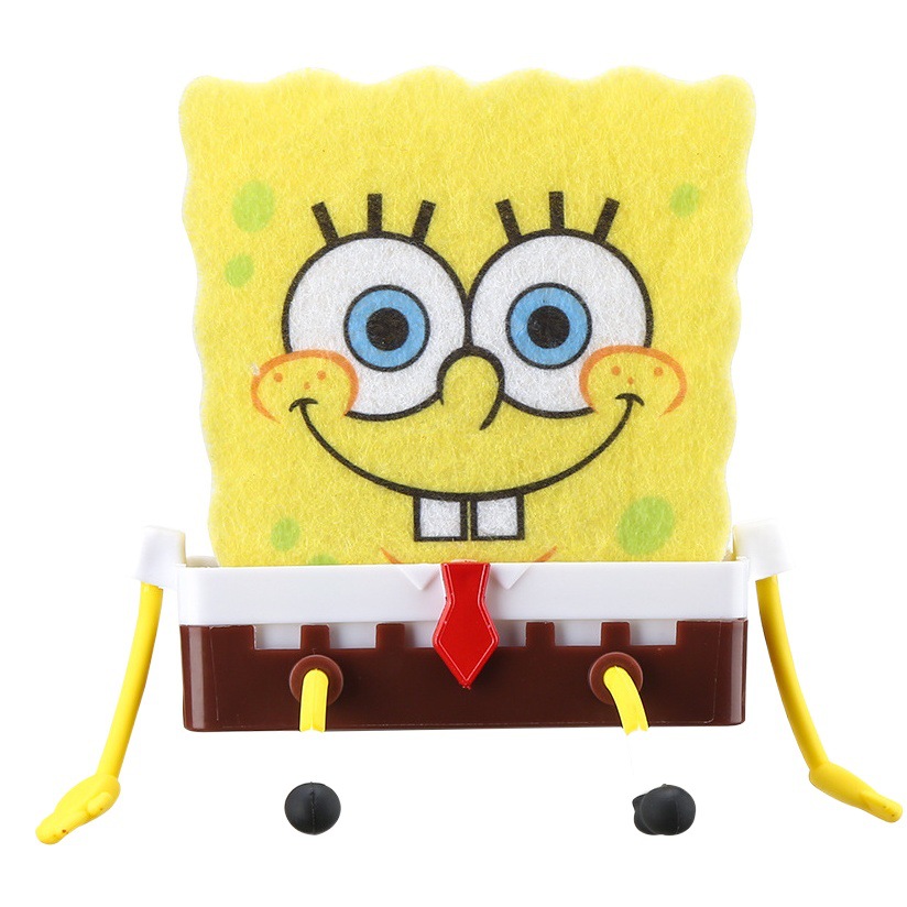 Lindo bebé esponja estante de drenaje al por mayor fregadero de la cocina del hogar estante de almacenamiento fregadero de la cocina de drenaje montado en la pared