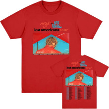 ���羳ŷ�롿MGK Lost Americana Tour T-shirt  Machine Gun