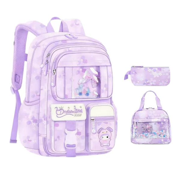 Wholesale Primary School Student Schoolbag Female Open Refrigerator Lightweight Burden Reduction 1-6Th Grade Fantasy Kidsren's Backpack Cross-Border New Style