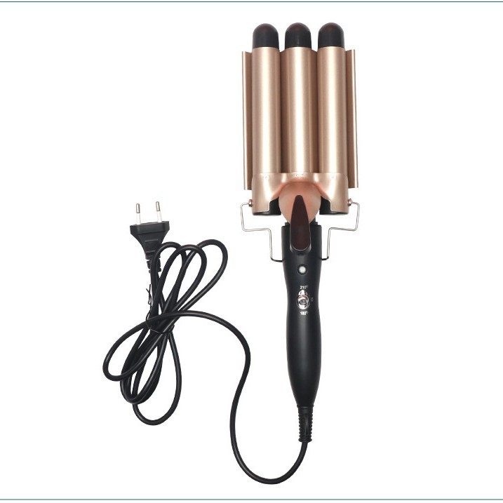 Rollo de huevo coreano, varilla de permanente para el cabello, rizador de huevo de tres tubos, férula ondulada de agua, varilla de rizador de permanente de onda grande